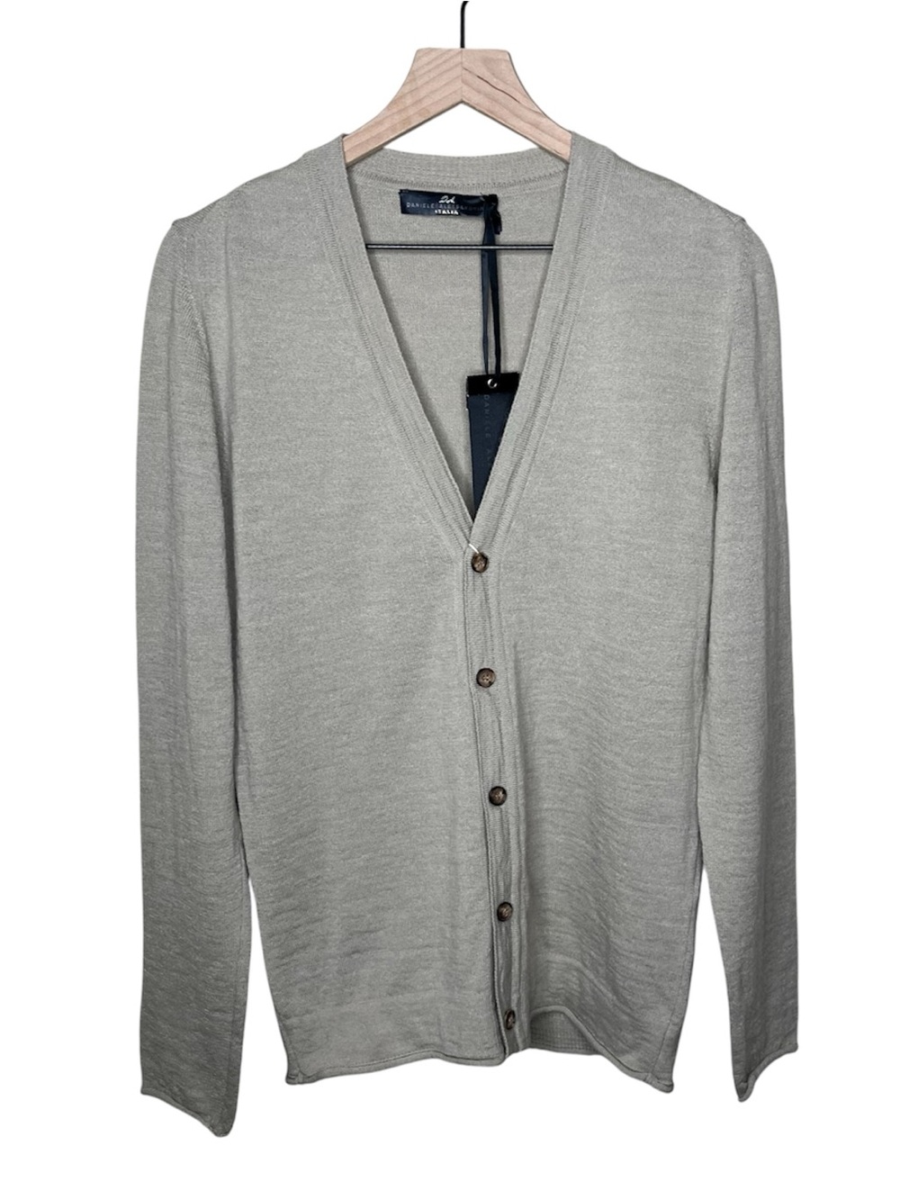 NWT Daniele Alessandrini Italia – Premium Wool & Alpaca Knit Cardigan